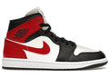 Jordan 1 Mid Red White Black
